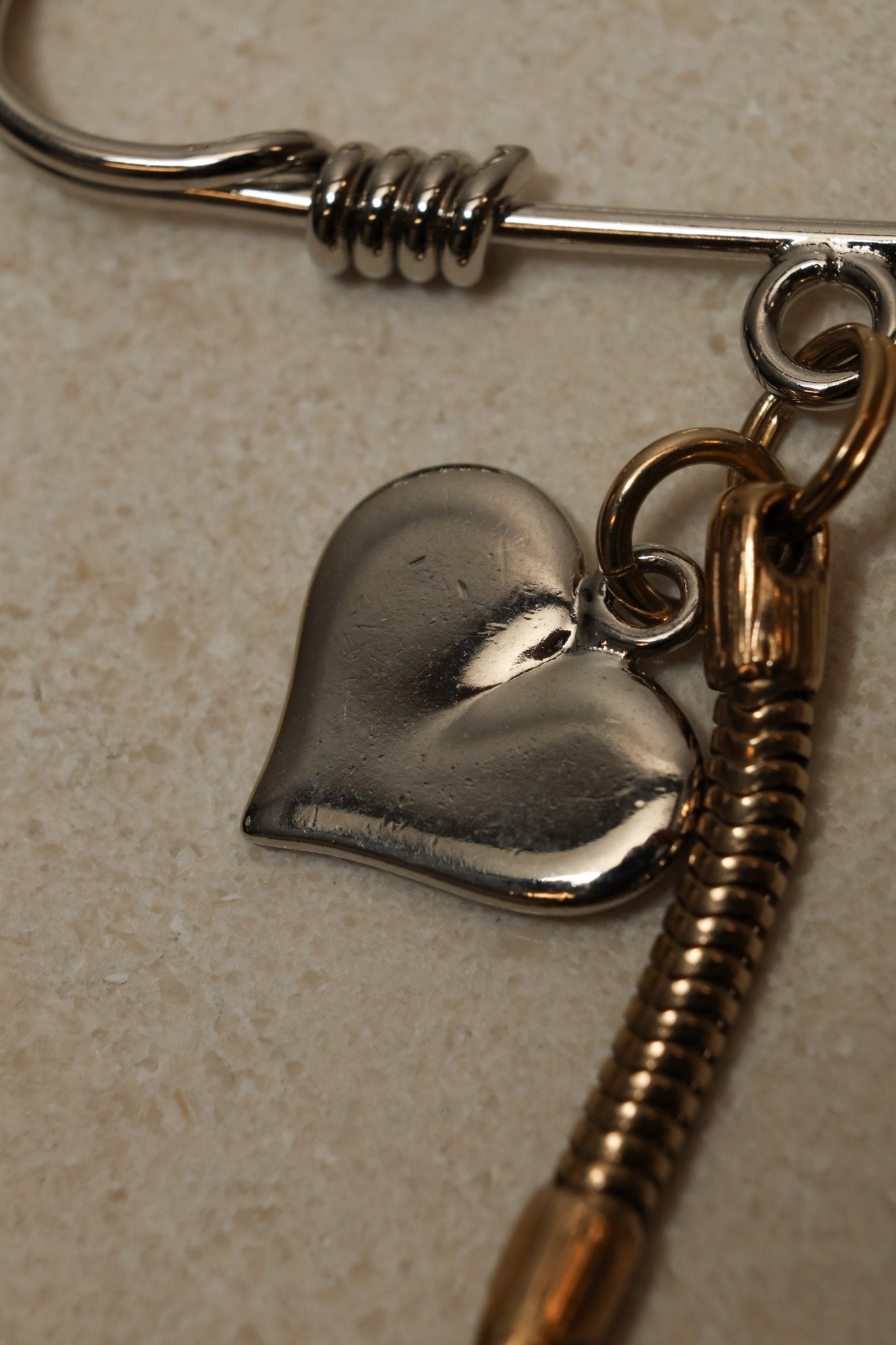 Louis Vuitton Charms Safety Pin Brooch - FashioNica