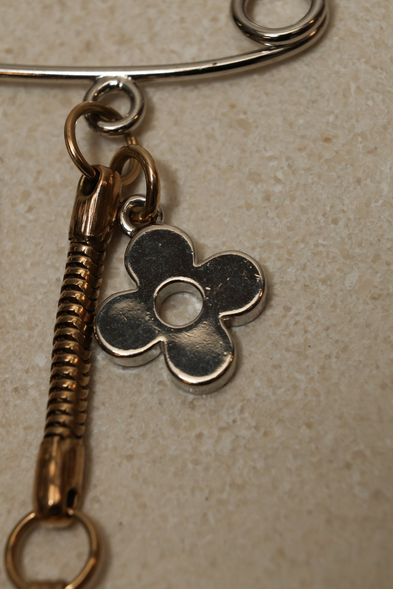 Louis Vuitton Charms Safety Pin Brooch - FashioNica