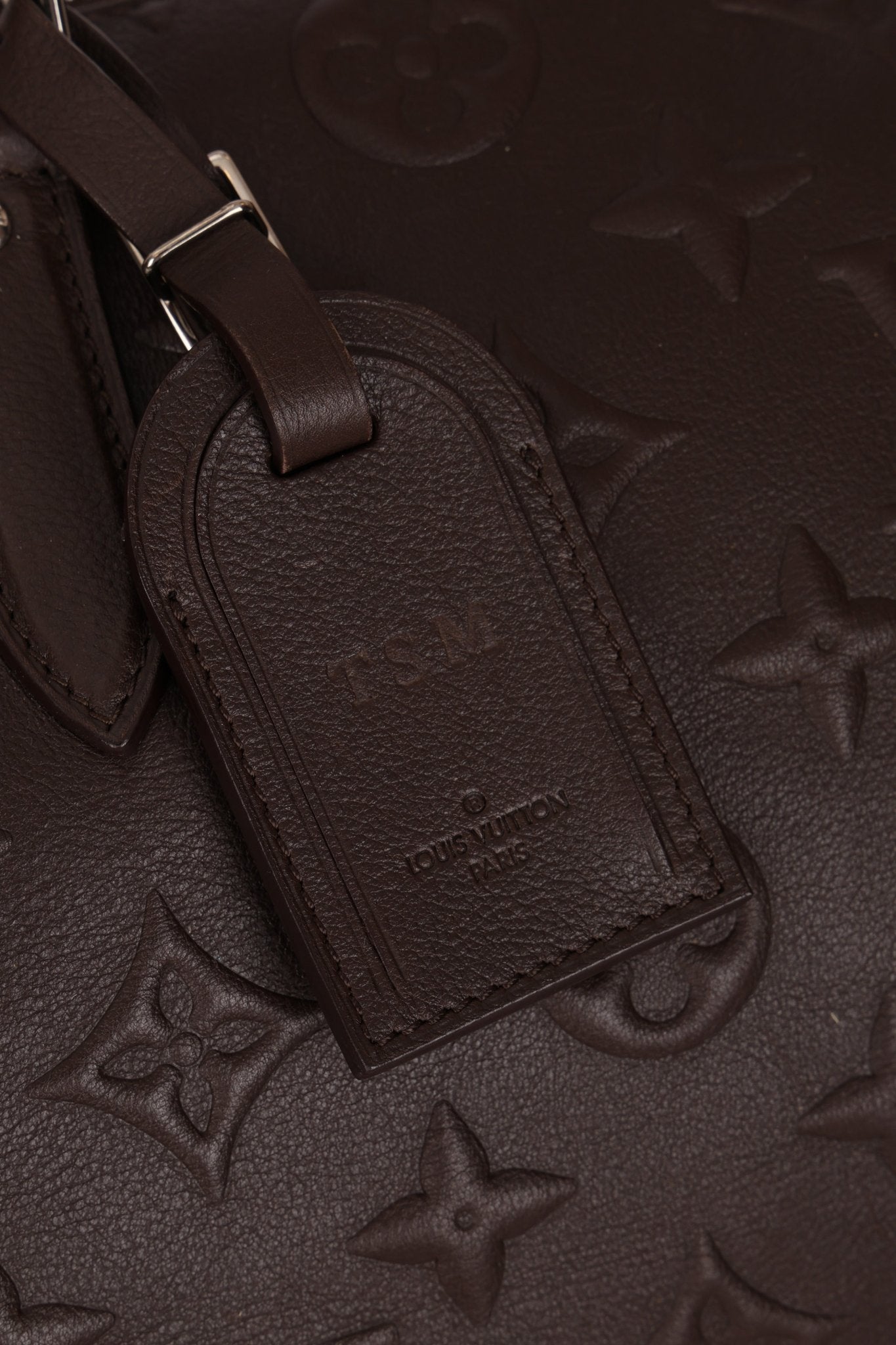Louis Vuitton Chocolate Leather Monogram Revelation Keepall Bandouliere 45 - FashioNica