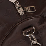 Louis Vuitton Chocolate Leather Monogram Revelation Keepall Bandouliere 45 - FashioNica