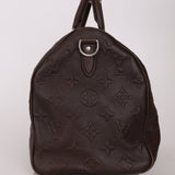 Louis Vuitton Chocolate Leather Monogram Revelation Keepall Bandouliere 45 - FashioNica