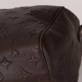 Louis Vuitton Chocolate Leather Monogram Revelation Keepall Bandouliere 45 - FashioNica