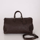 Louis Vuitton Chocolate Leather Monogram Revelation Keepall Bandouliere 45 - FashioNica