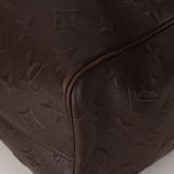 Louis Vuitton Chocolate Leather Monogram Revelation Keepall Bandouliere 45 - FashioNica