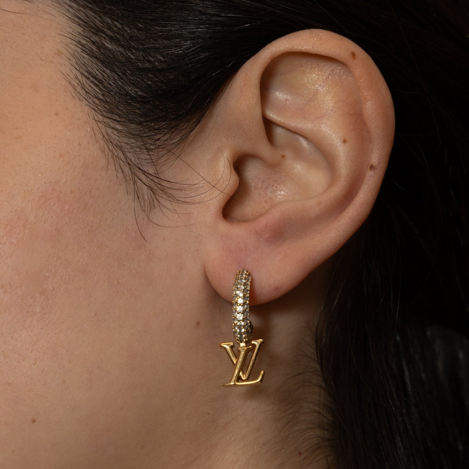 Louis Vuitton Crystal Iconic LV Hoops - FashioNica