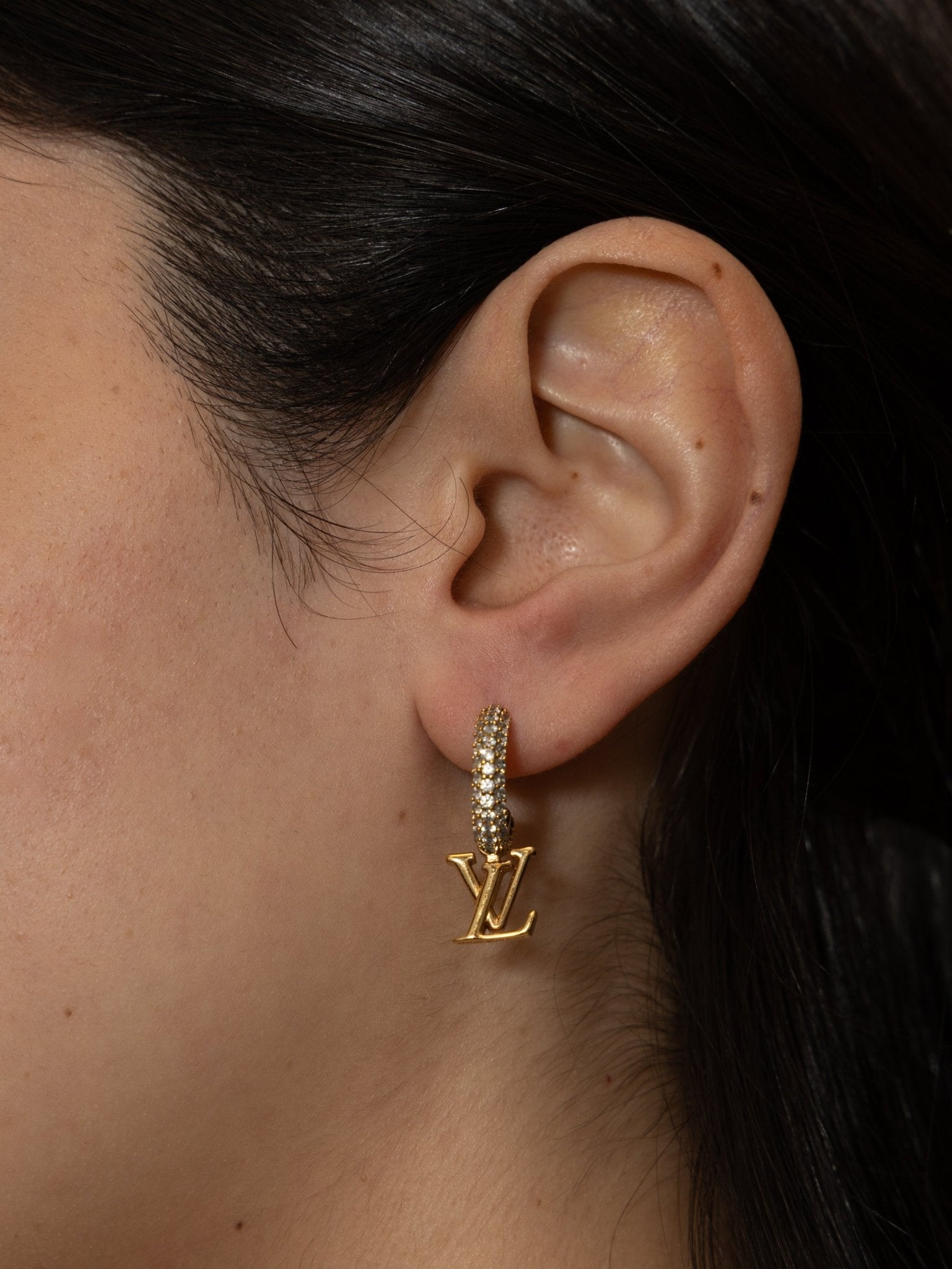 Louis Vuitton Crystal Iconic LV Hoops - FashioNica