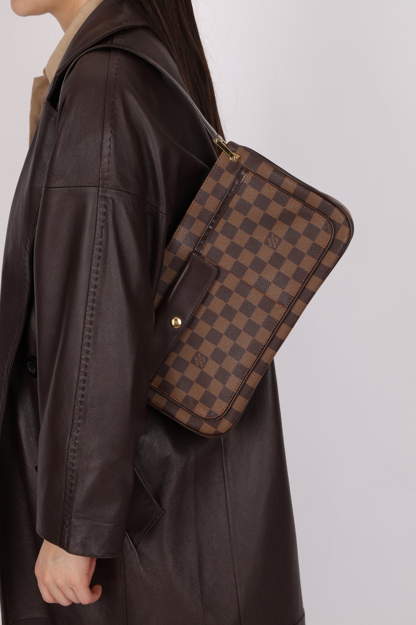 Louis Vuitton Damier Ebene Aubagne Shoulder Bag - FashioNica