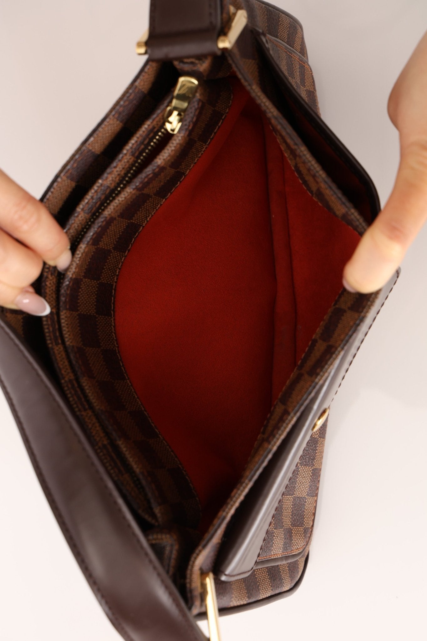 Louis Vuitton Damier Ebene Aubagne Shoulder Bag - FashioNica