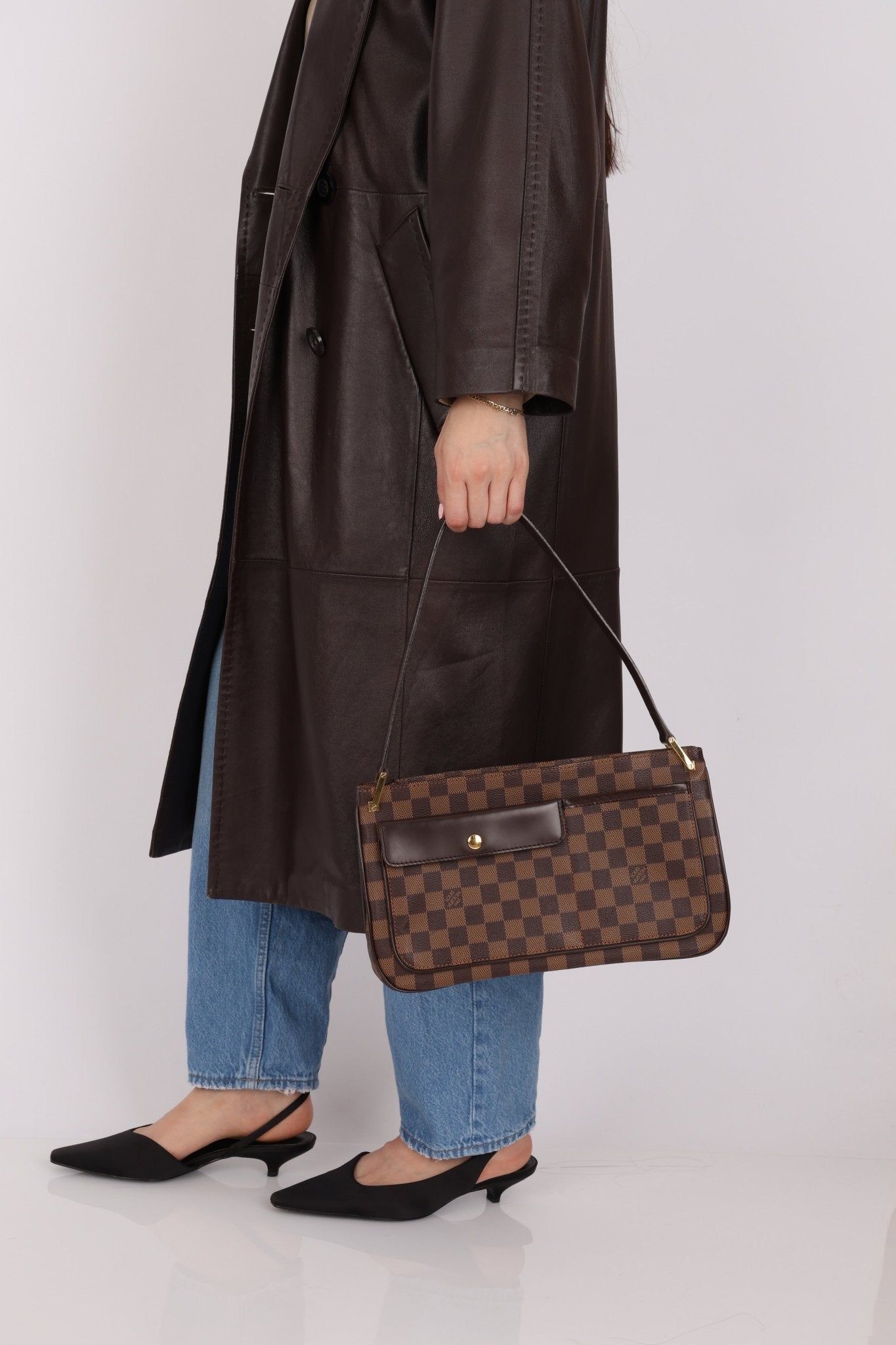 Louis Vuitton Damier Ebene Aubagne Shoulder Bag - FashioNica