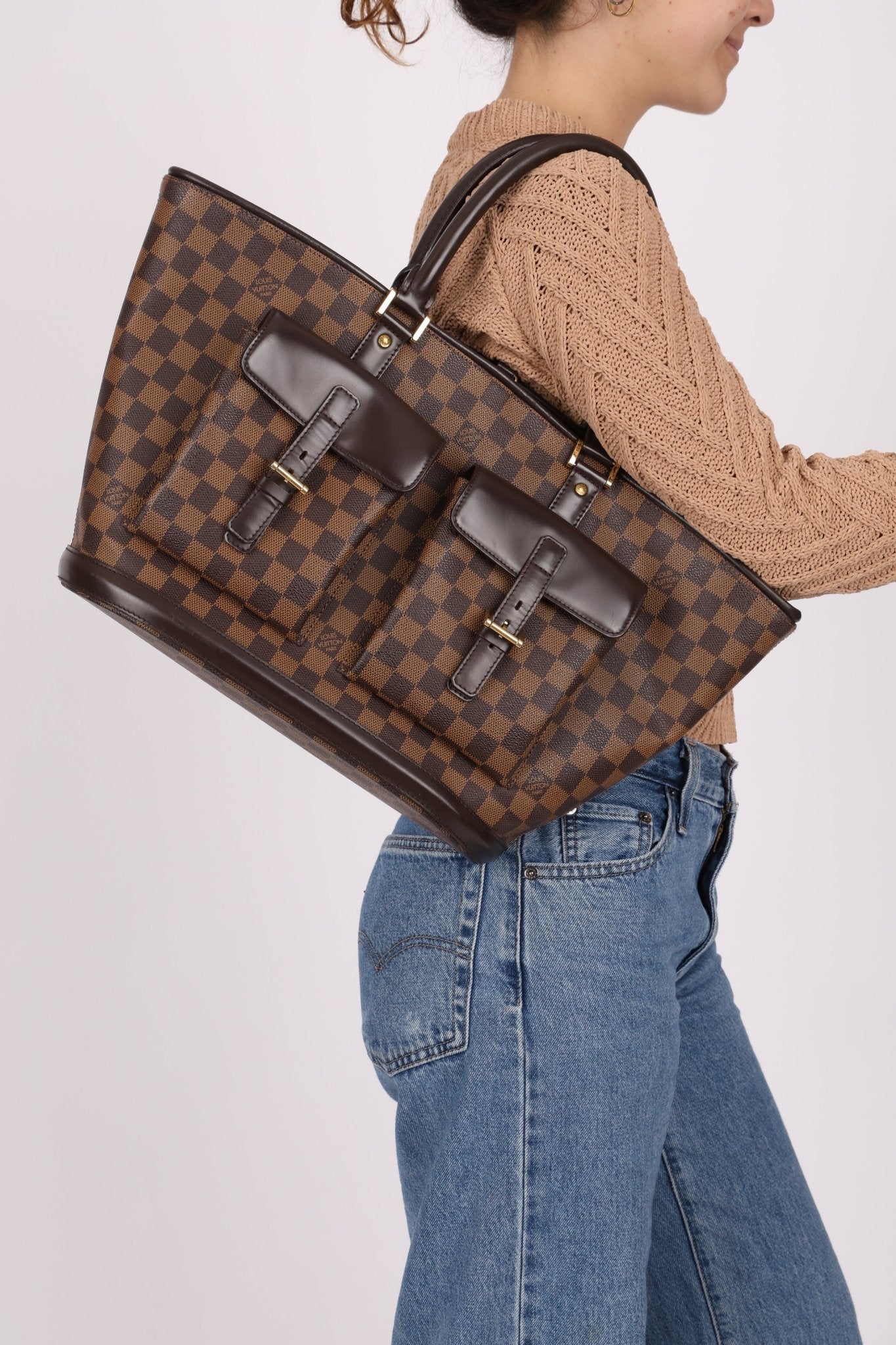 Louis Vuitton Damier Ebene Manosque and Louis Vuitton Mini Bag - FashioNica