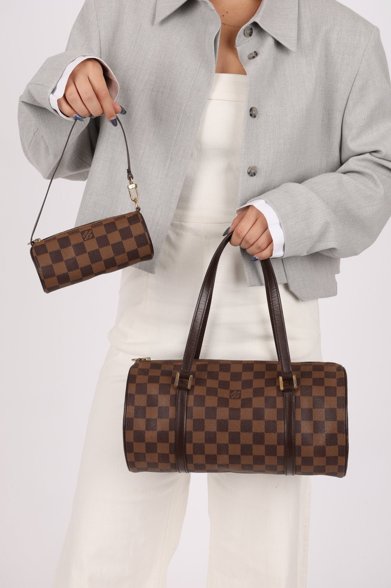 Louis Vuitton Damier Ebene Papillon 30 & Mini Papillon Set - FashioNica