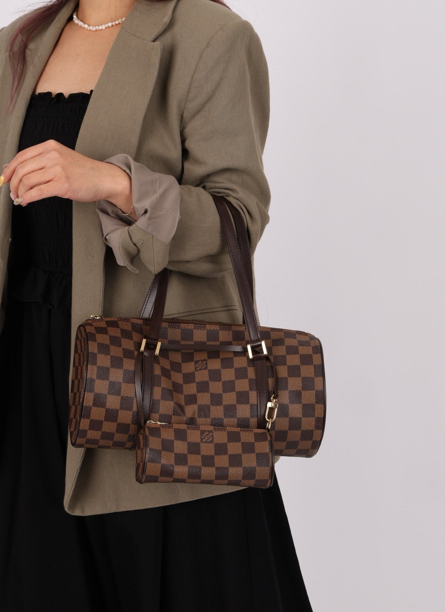 Louis Vuitton Damier Ebene Papillon 30 & Mini Papillon Set - FashioNica