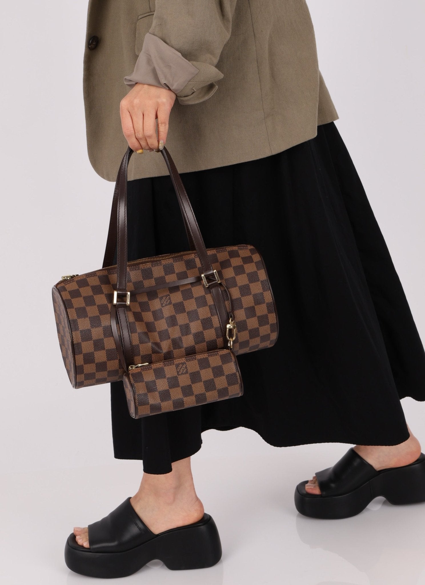 Louis Vuitton Damier Ebene Papillon 30 & Mini Papillon Set - FashioNica