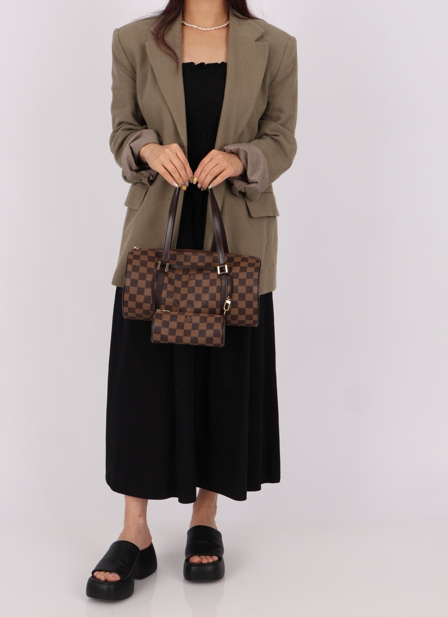 Louis Vuitton Damier Ebene Papillon 30 & Mini Papillon Set - FashioNica