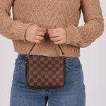 Louis Vuitton Damier Ebene Trousse Make Up Bag Pochette - FashioNica