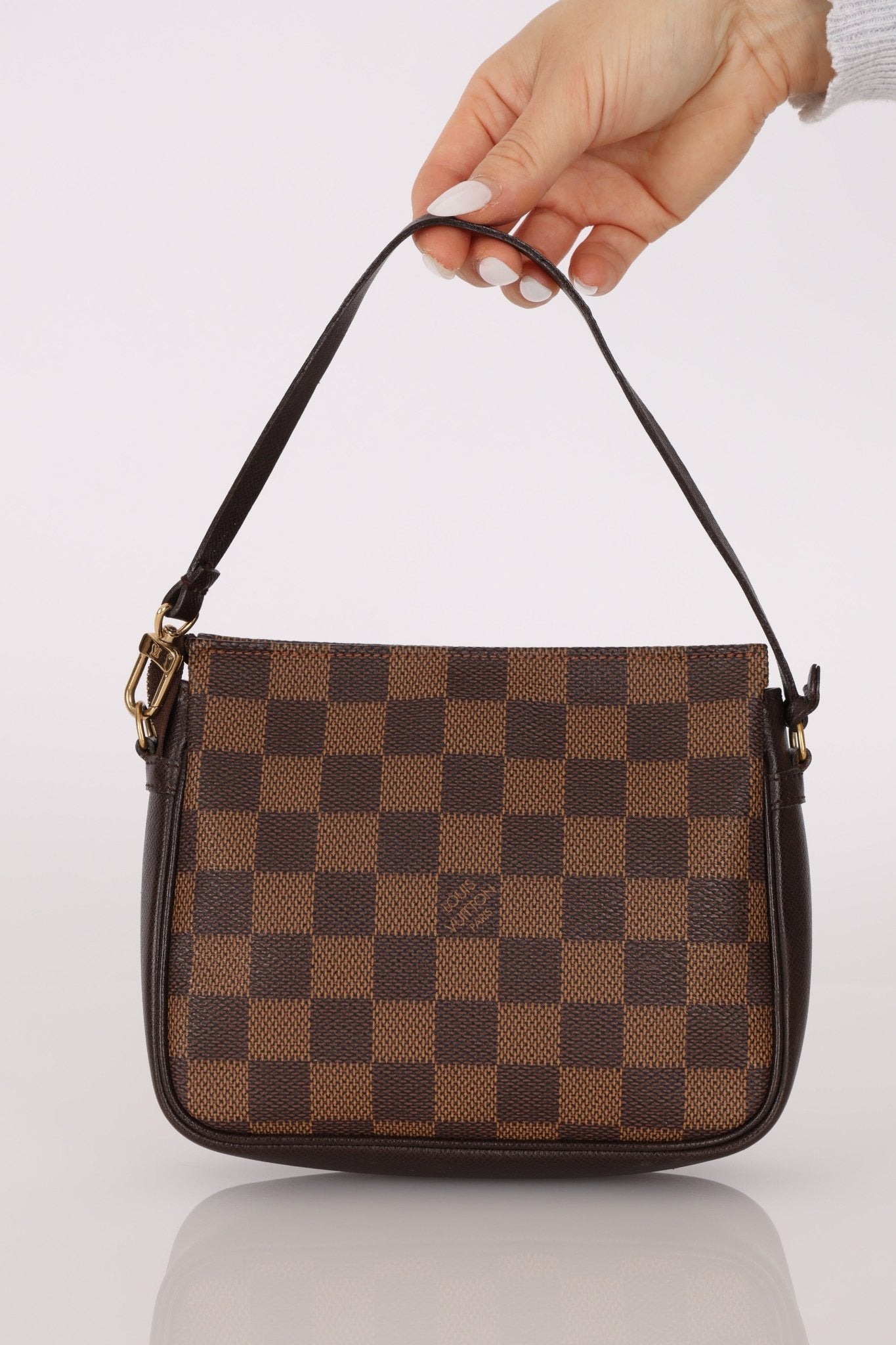 Louis Vuitton Damier Ebene Trousse Make Up Bag Pochette - FashioNica