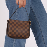 Louis Vuitton Damier Ebene Trousse Make Up Bag Pochette - FashioNica