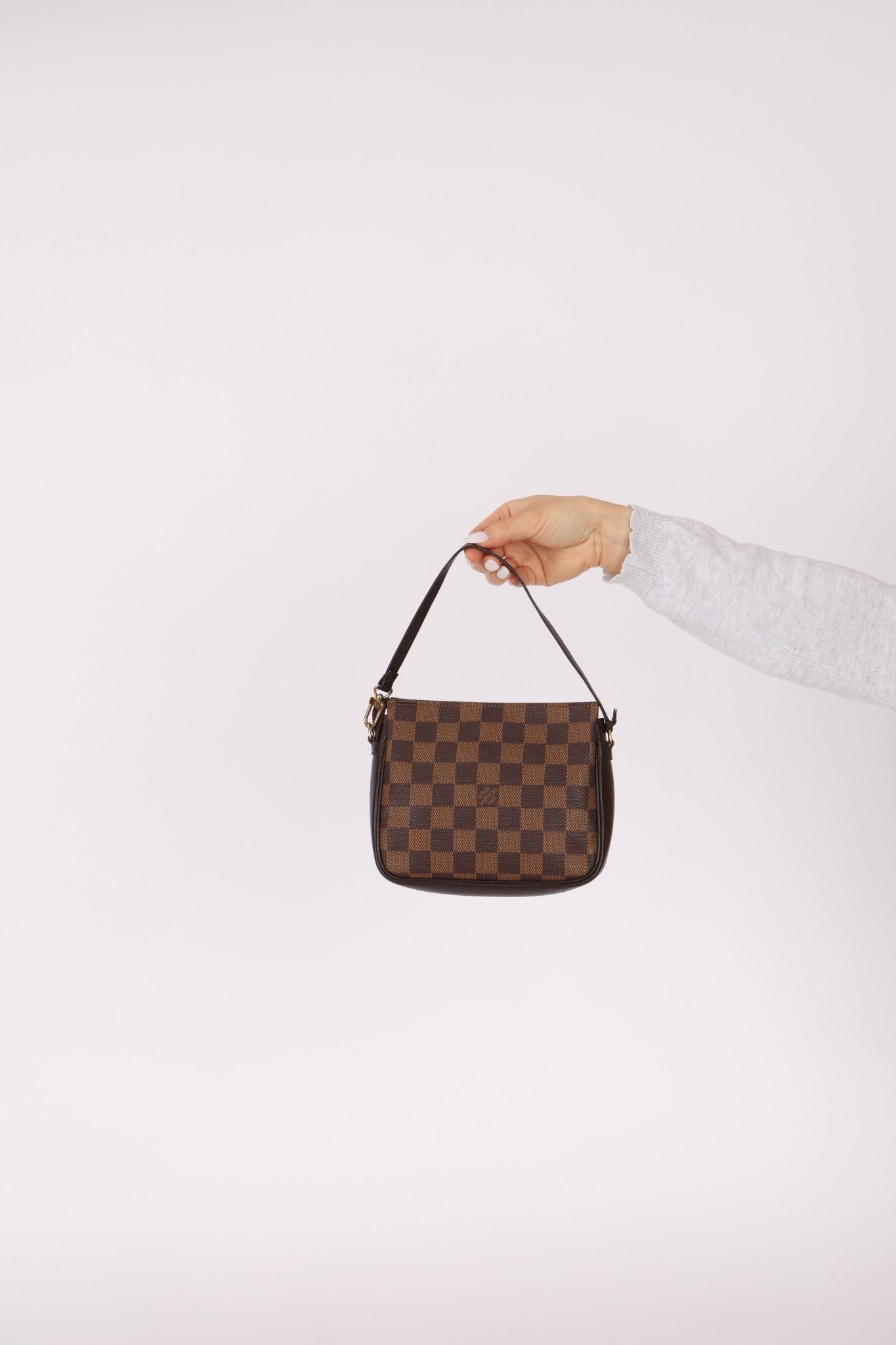 Louis Vuitton Damier Ebene Trousse Make Up Bag Pochette - FashioNica