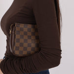 Louis Vuitton Damier Ebene Trousse Make Up Bag Pochette - FashioNica