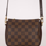 Louis Vuitton Damier Ebene Trousse Make Up Bag Pochette - FashioNica