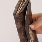 Louis Vuitton Damier Ebene Trunk Portefeuille Sarah Folded Wallet - FashioNica