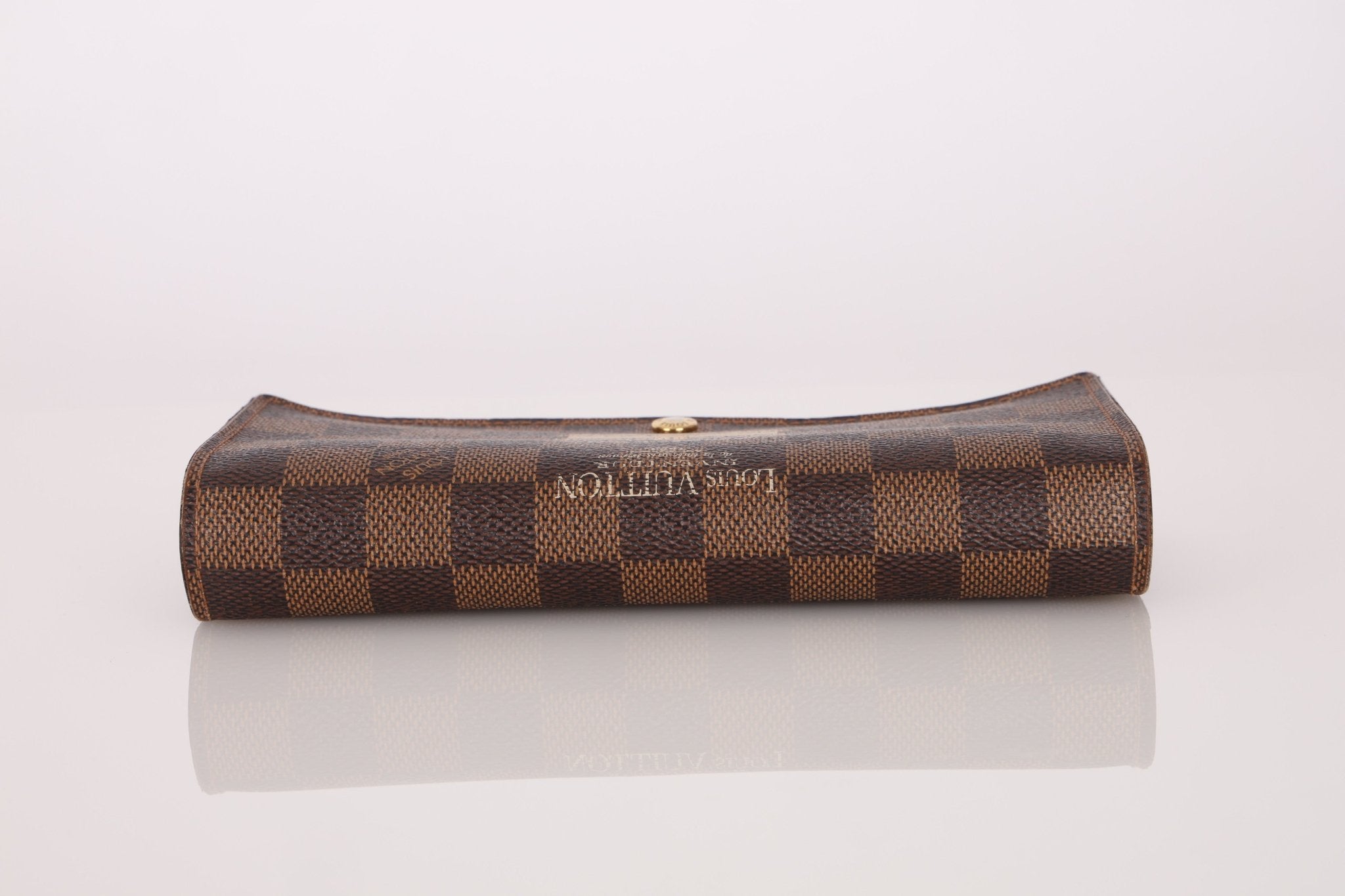 Louis Vuitton Damier Ebene Trunk Portefeuille Sarah Folded Wallet - FashioNica