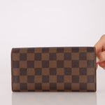Louis Vuitton Damier Ebene Trunk Portefeuille Sarah Folded Wallet - FashioNica