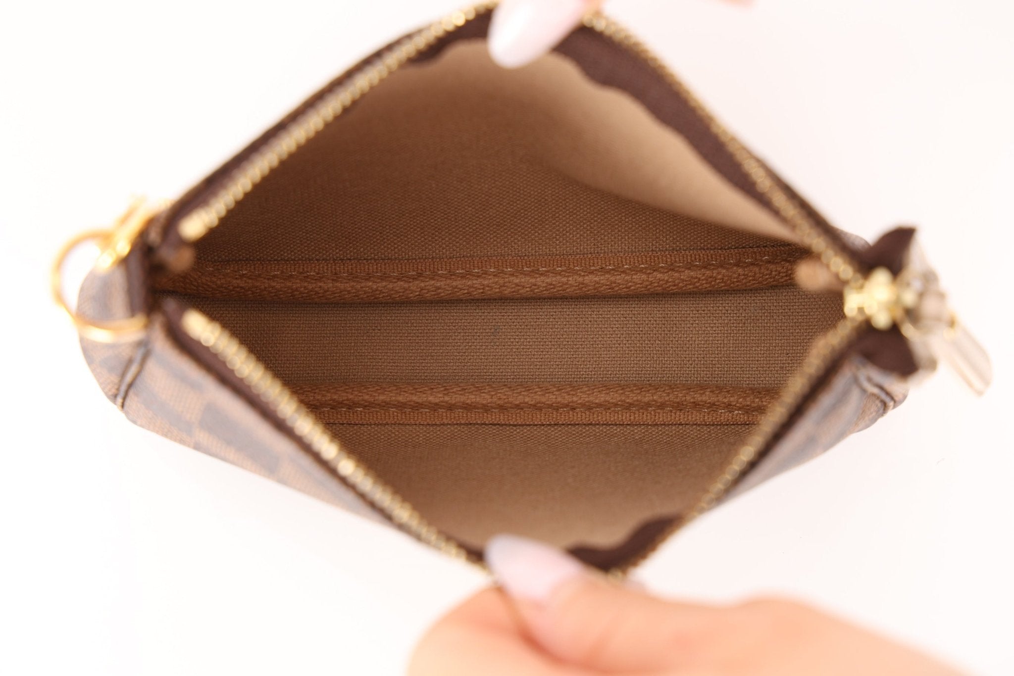 Louis Vuitton Damier Ebene Trunks and Locks Mini Pochette - FashioNica