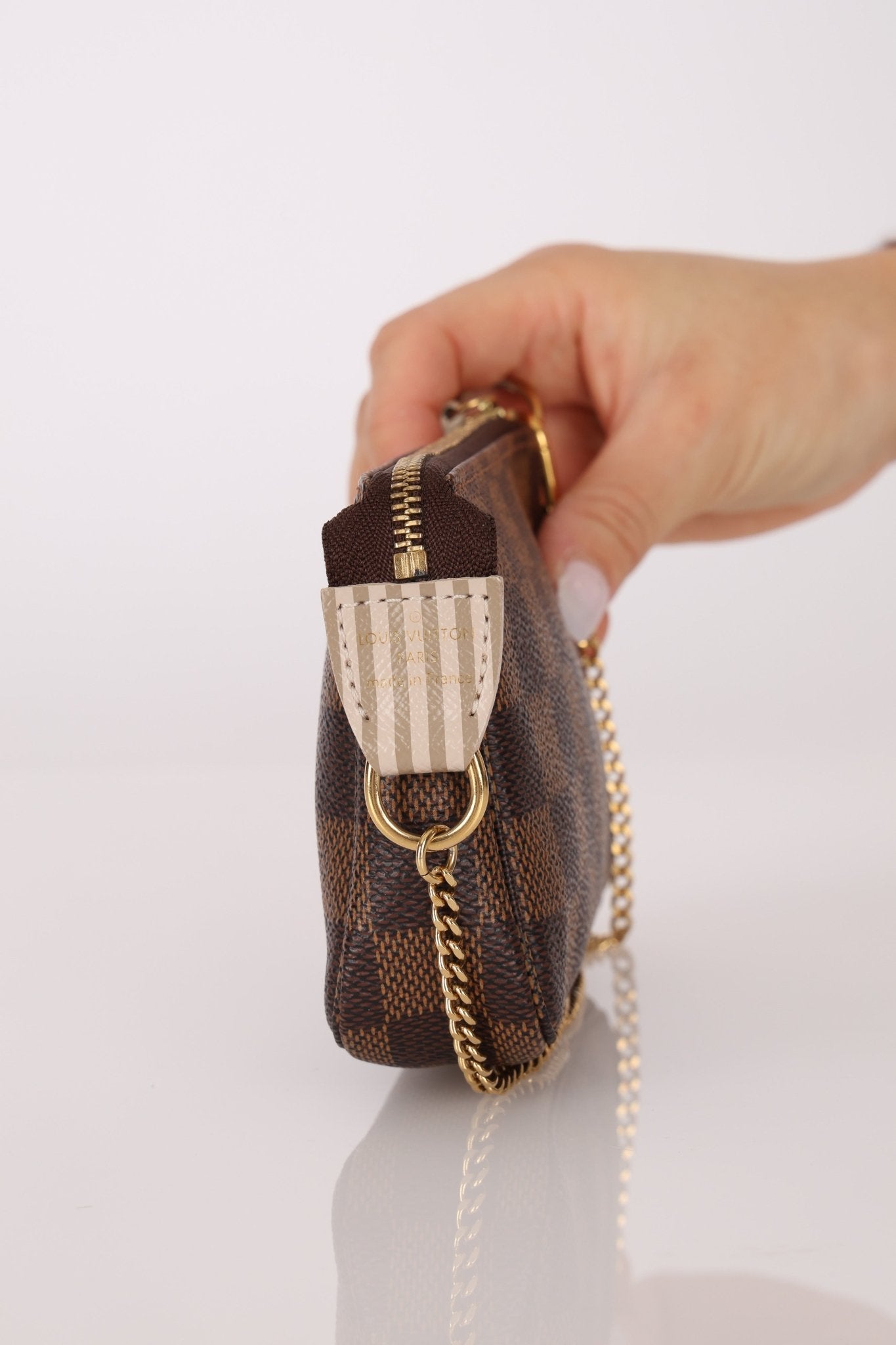 Louis Vuitton Damier Ebene Trunks and Locks Mini Pochette - FashioNica