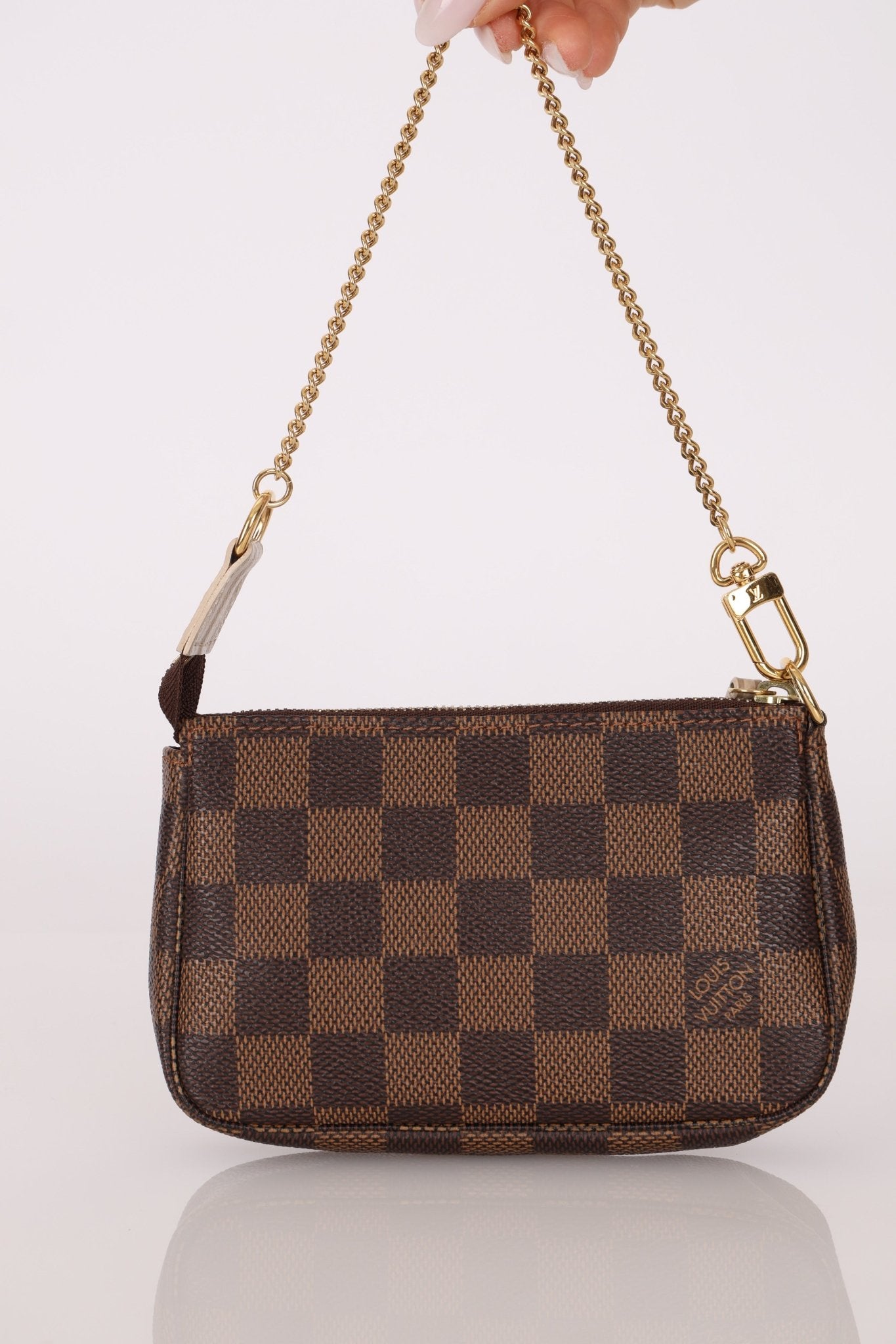 Louis Vuitton Damier Ebene Trunks and Locks Mini Pochette - FashioNica