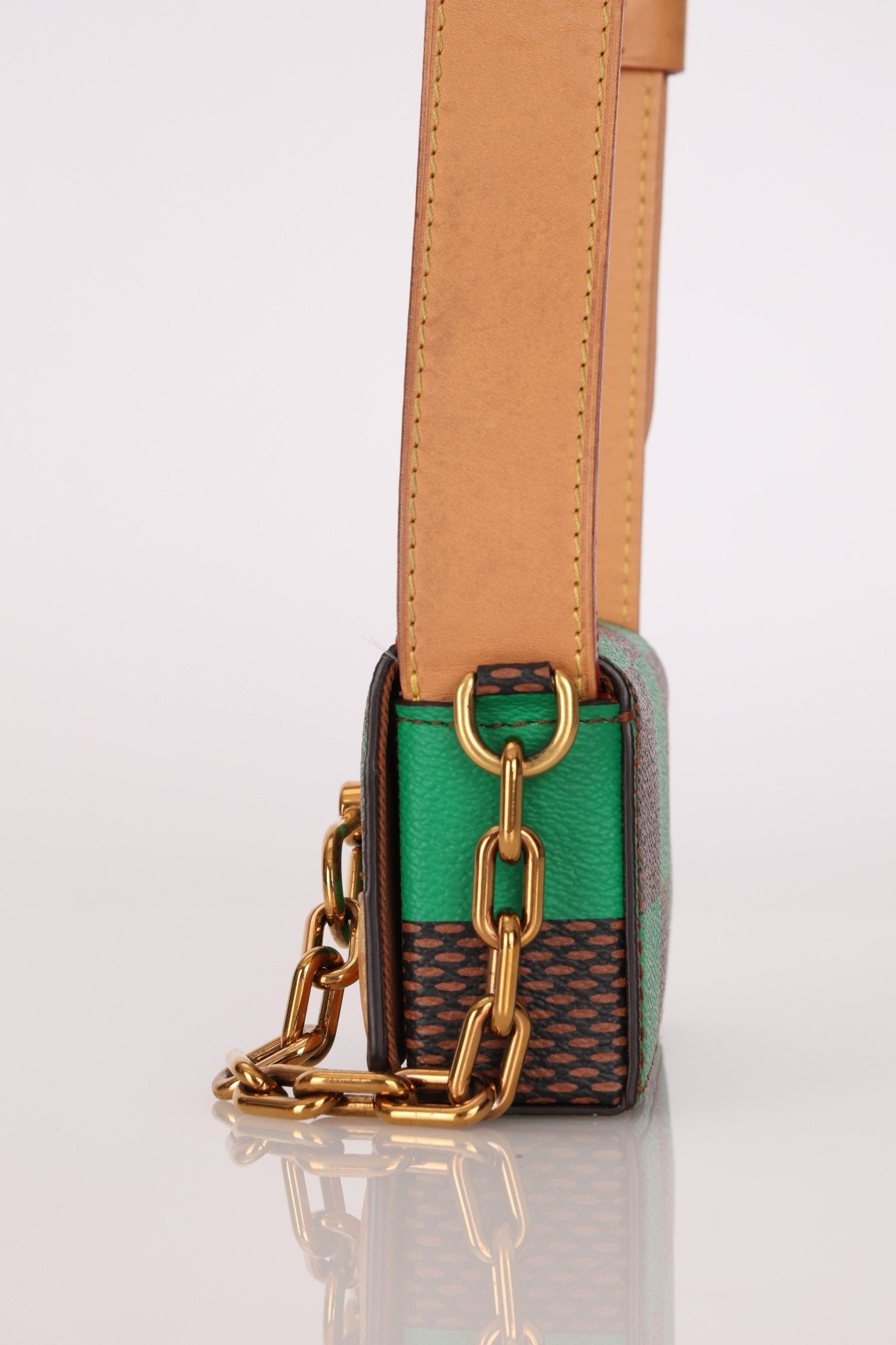Louis Vuitton Damier Pop Green Micro Steamer Crossbody - FashioNica