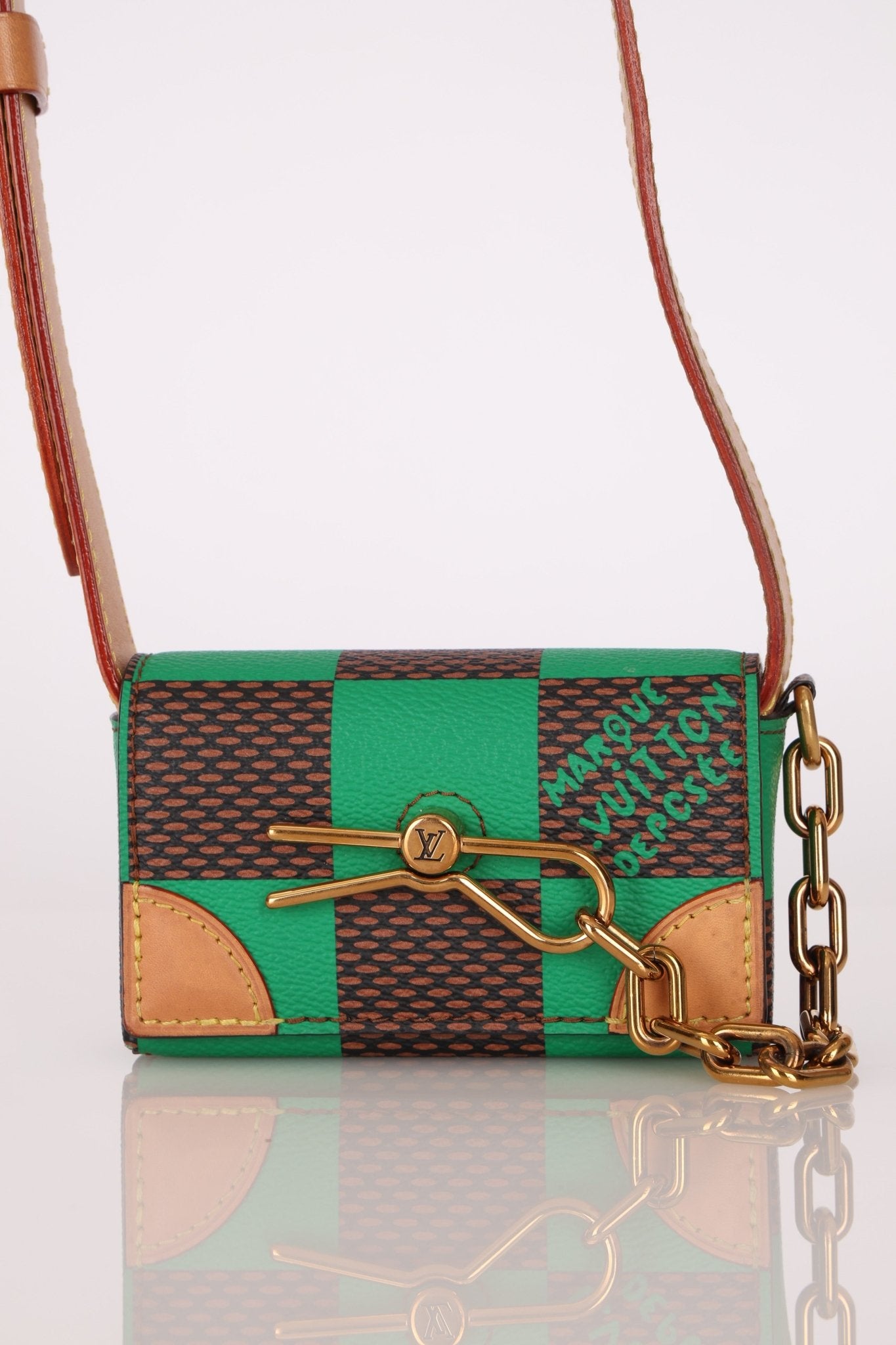 Louis Vuitton Damier Pop Green Micro Steamer Crossbody - FashioNica