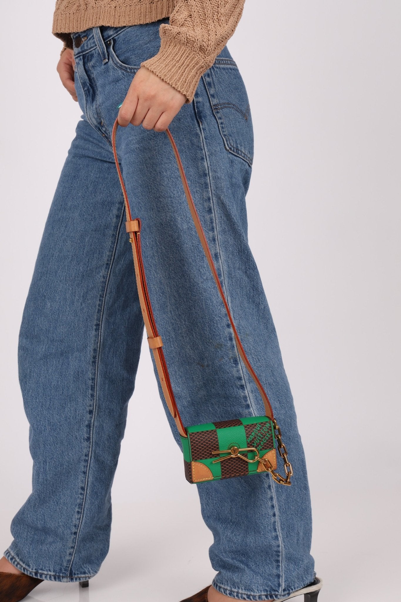 Louis Vuitton Damier Pop Green Micro Steamer Crossbody - FashioNica