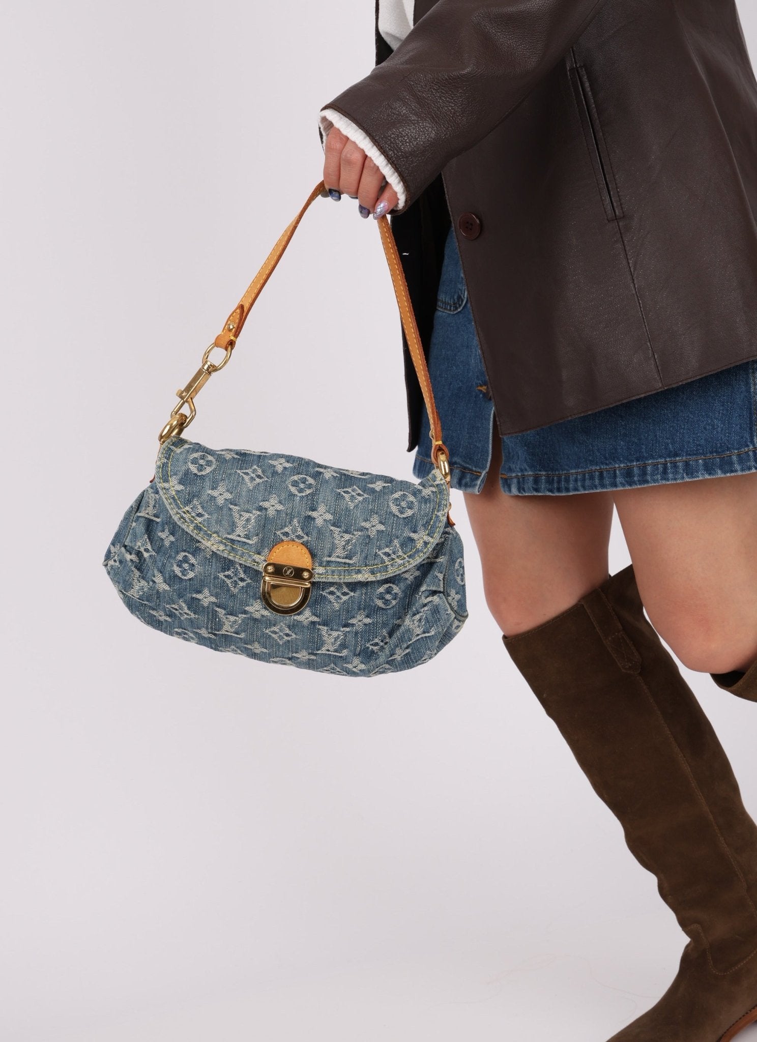 Louis Vuitton Denim Mini Pleaty - FashioNica