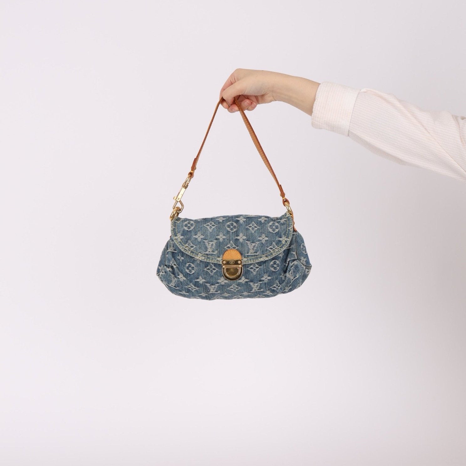 Louis Vuitton Denim Mini Pleaty - FashioNica