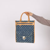 Louis Vuitton Denim Monogram Sac Plat - FashioNica