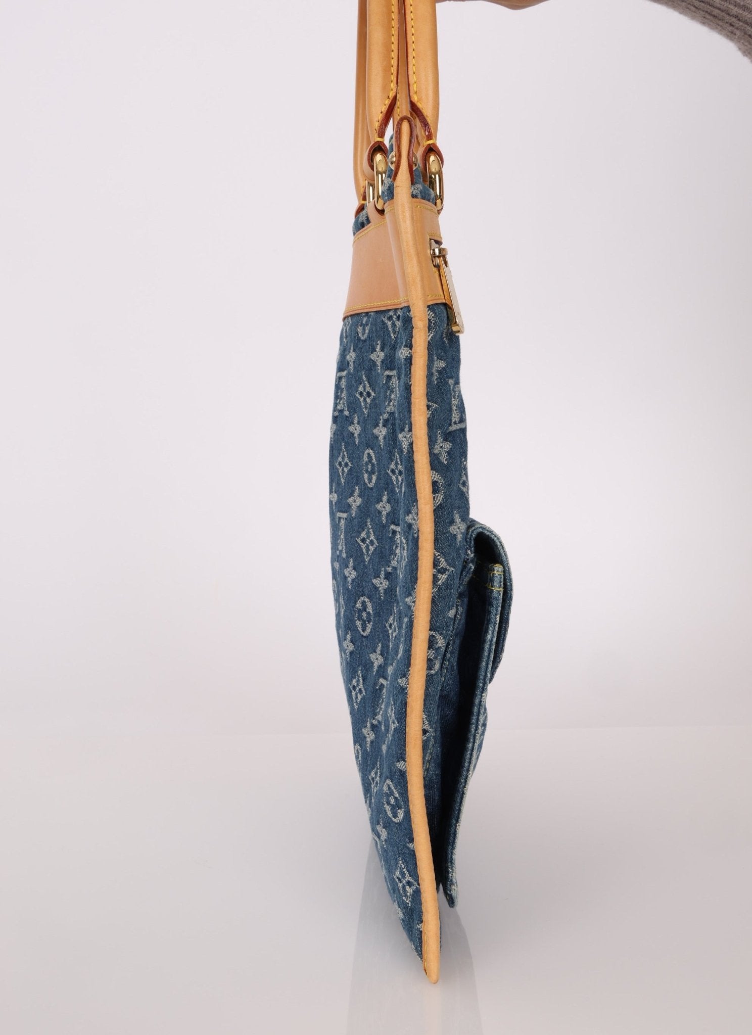 Louis Vuitton Denim Monogram Sac Plat - FashioNica