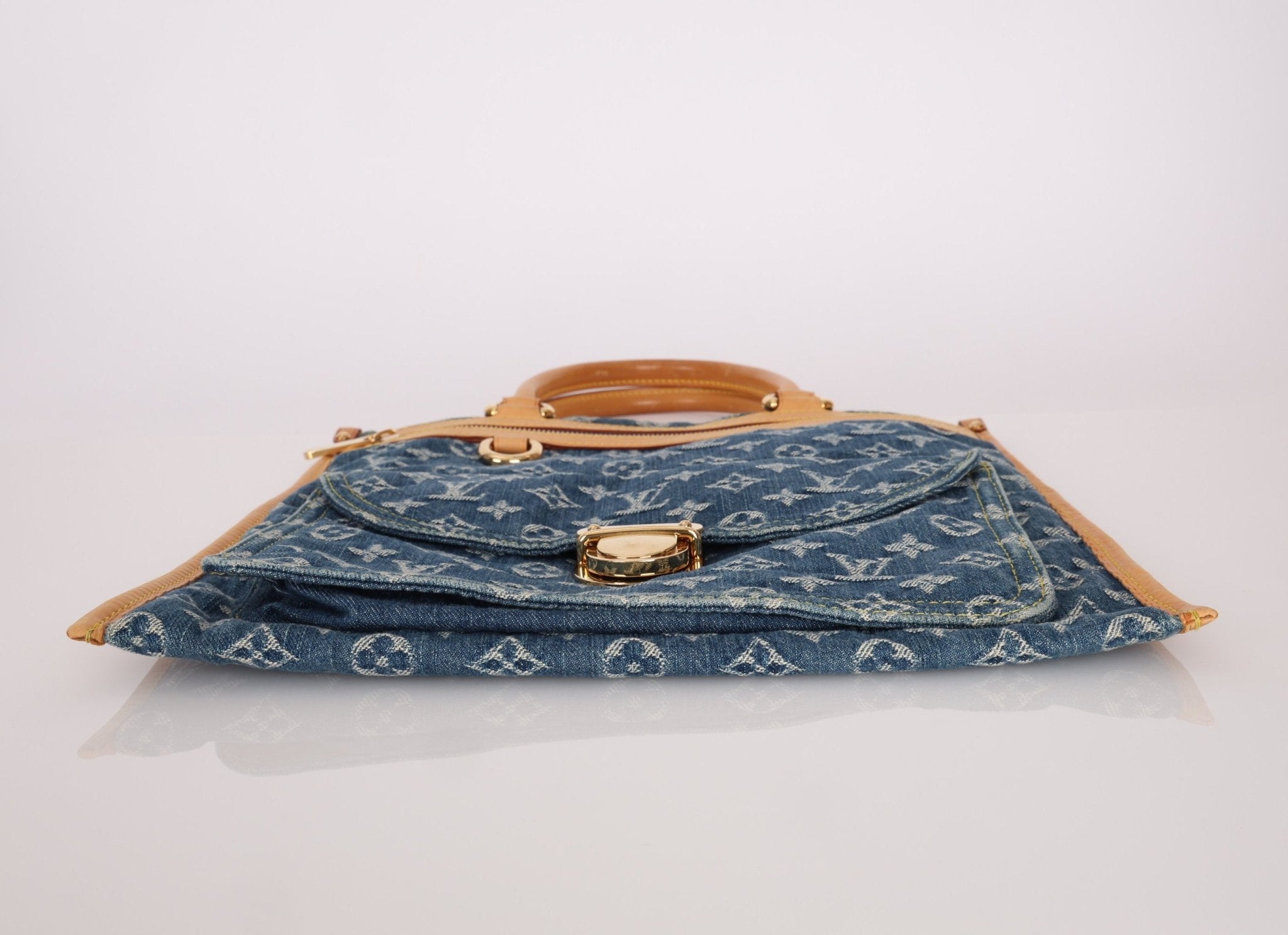 Louis Vuitton Denim Monogram Sac Plat - FashioNica