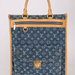 Louis Vuitton Denim Monogram Sac Plat - FashioNica
