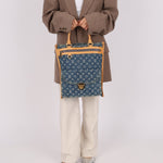 Louis Vuitton Denim Monogram Sac Plat - FashioNica