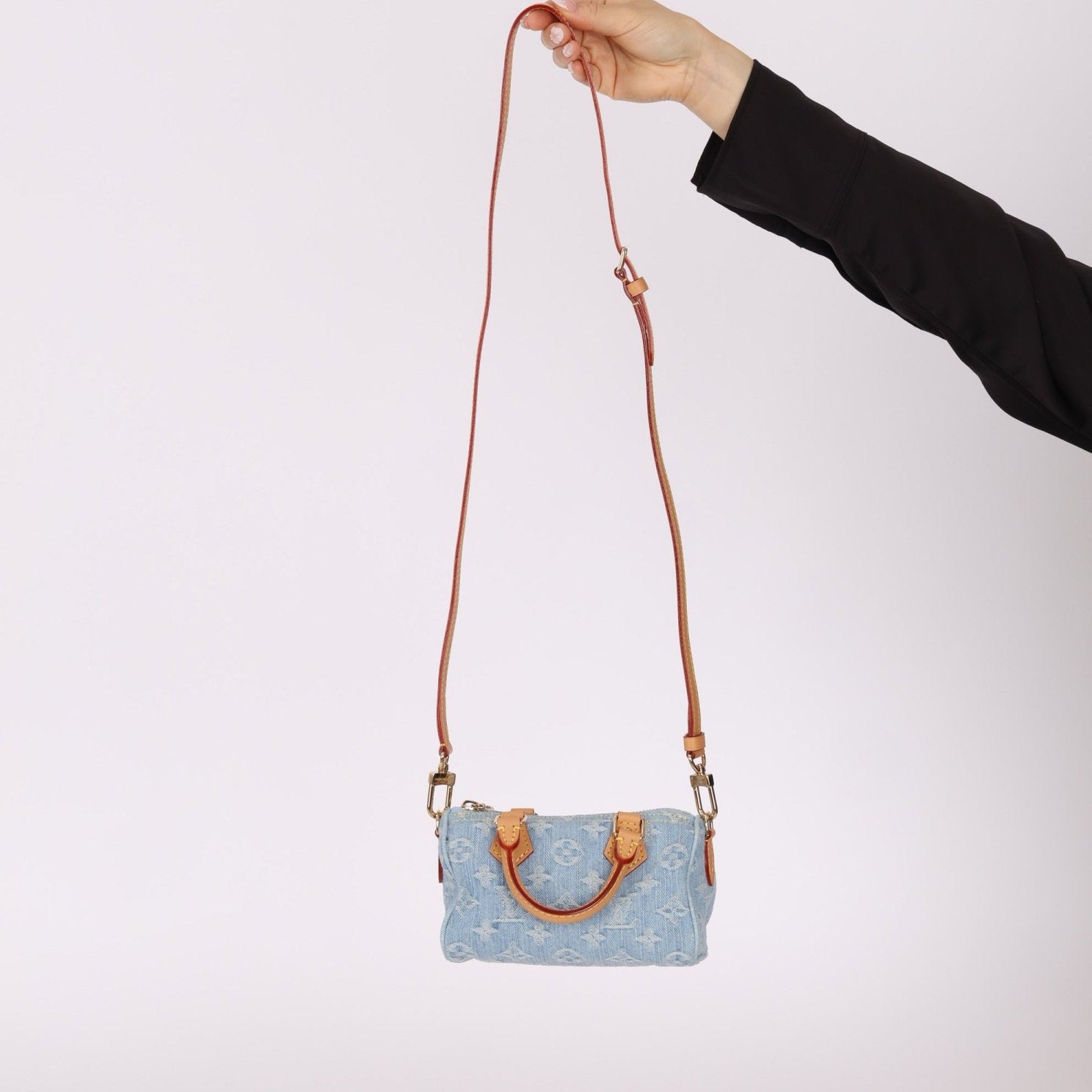 Louis Vuitton Denim Sky Nano Bandouliere Speedy - FashioNica