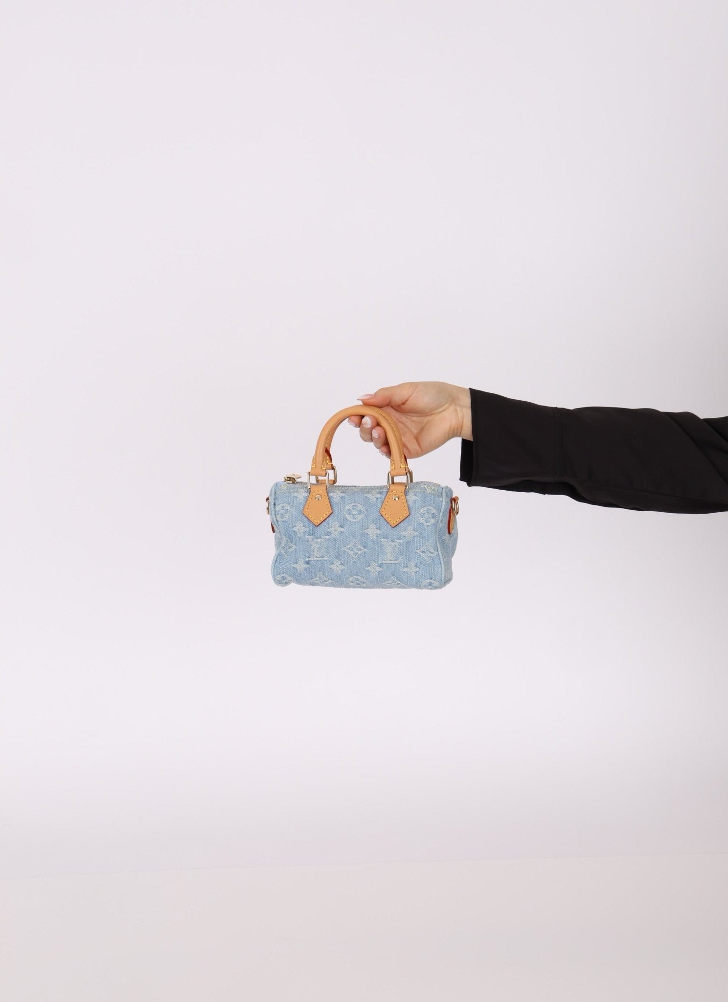 Louis Vuitton Denim Sky Nano Bandouliere Speedy - FashioNica