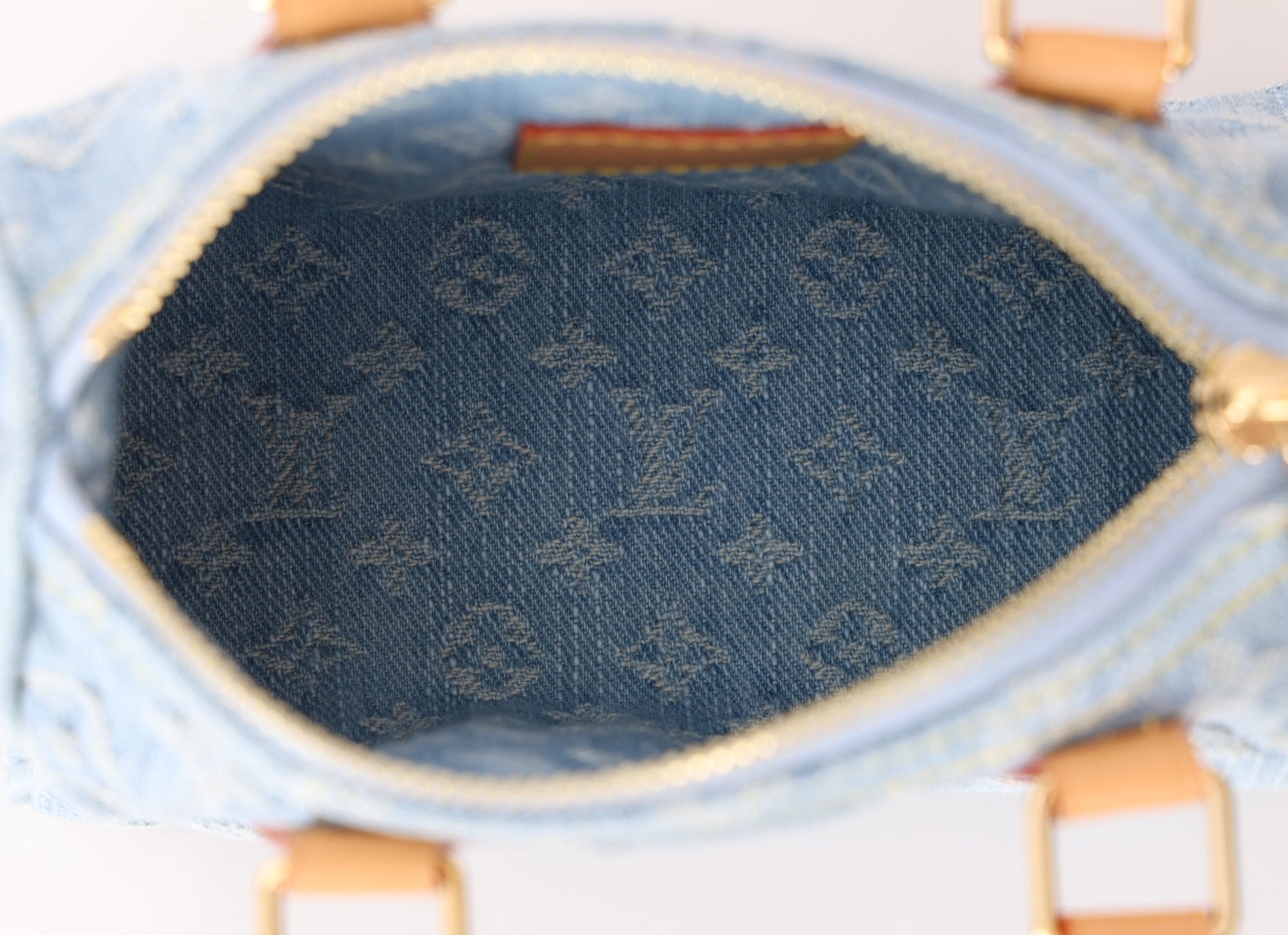 Louis Vuitton Denim Sky Nano Bandouliere Speedy - FashioNica