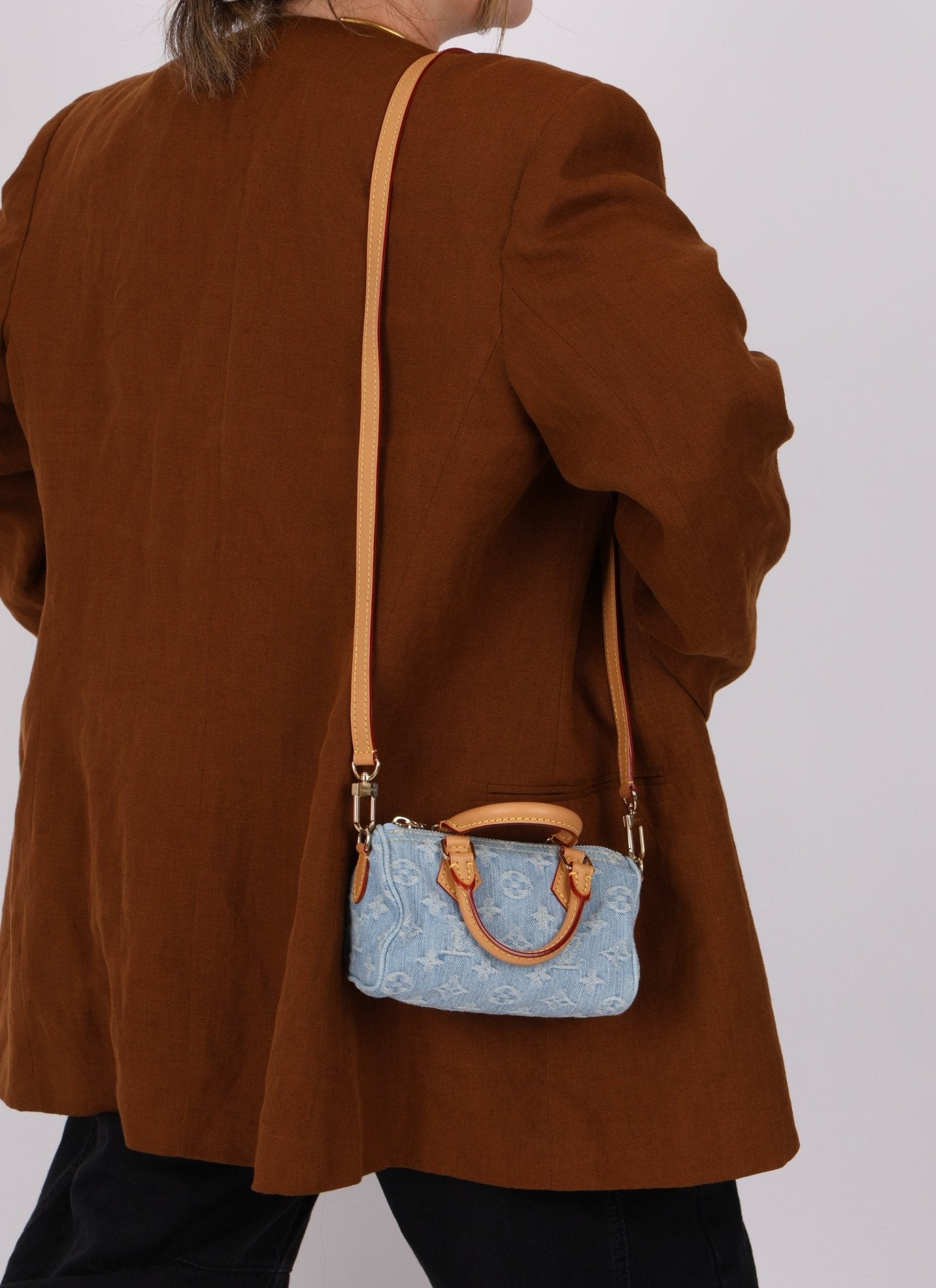 Louis Vuitton Denim Sky Nano Bandouliere Speedy - FashioNica