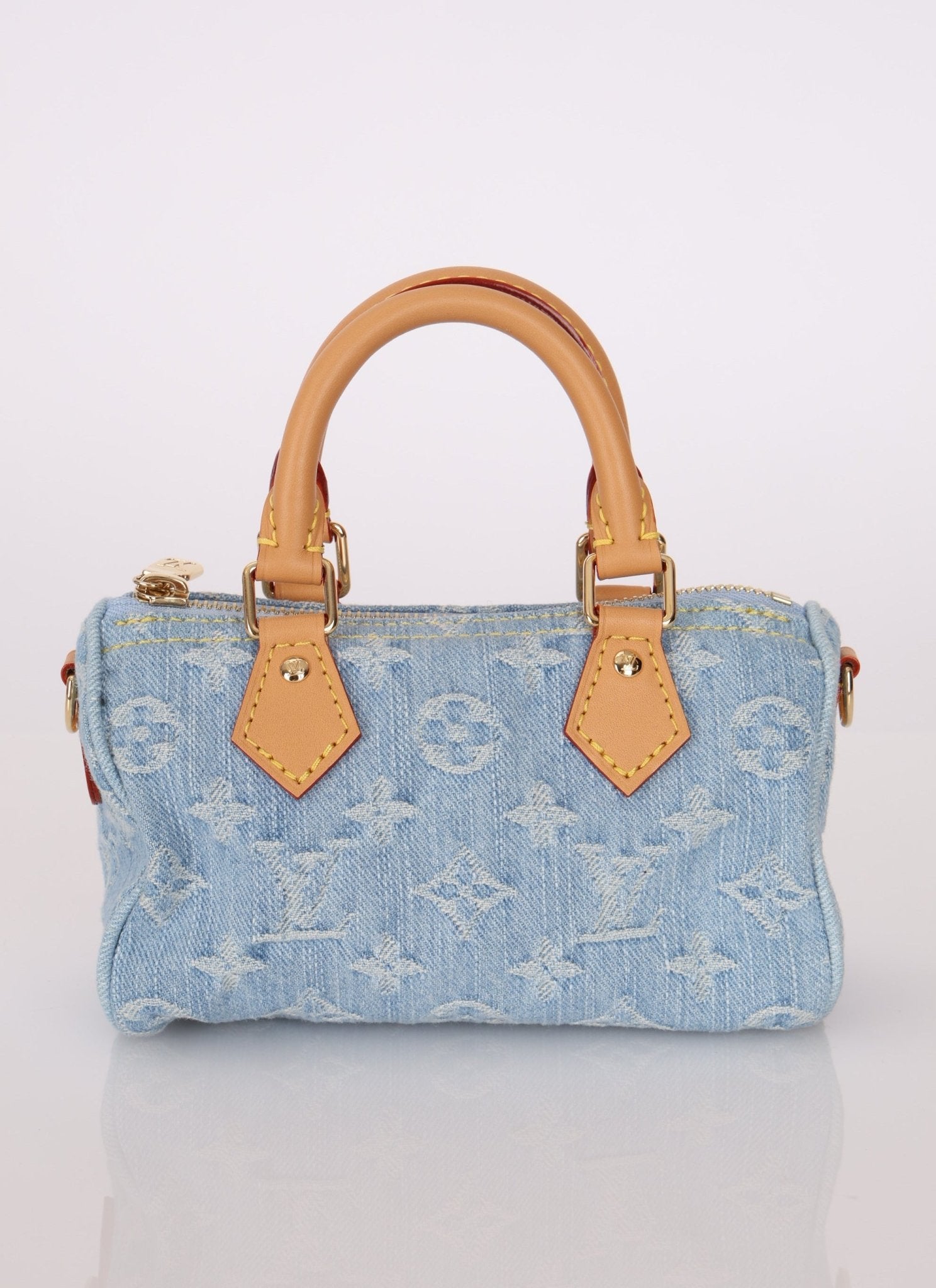 Louis Vuitton Denim Sky Nano Bandouliere Speedy - FashioNica