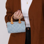 Louis Vuitton Denim Sky Nano Bandouliere Speedy - FashioNica