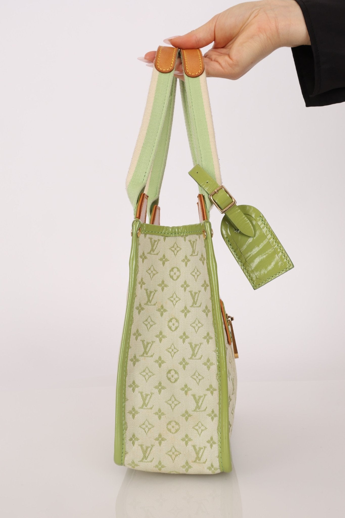Louis Vuitton Green Monogram Mini Lin Sac Kathleen Bag - FashioNica