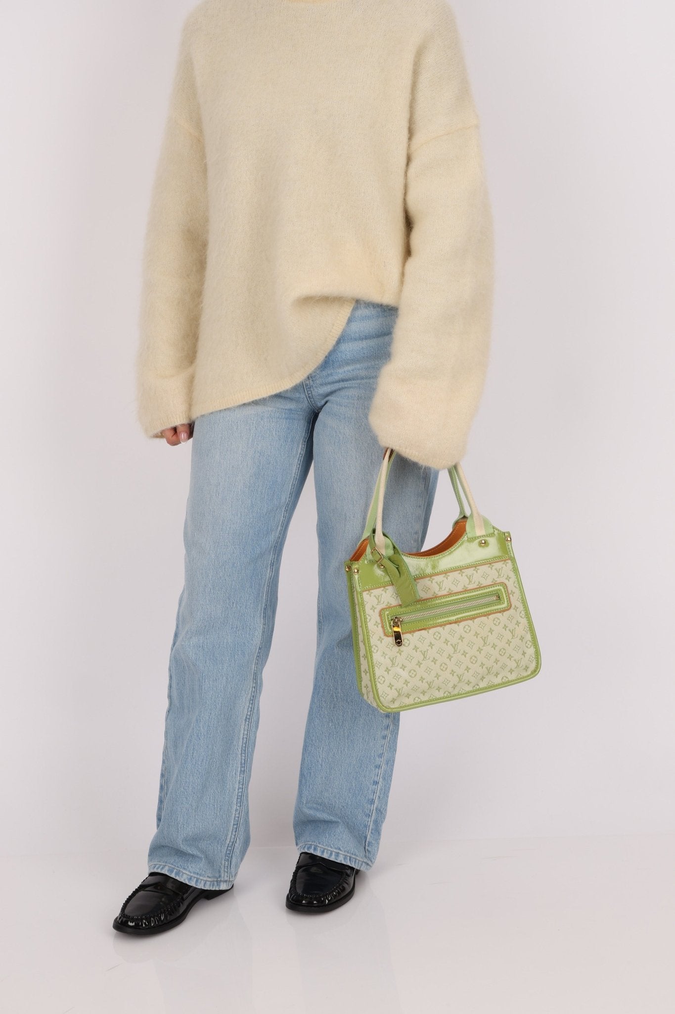 Louis Vuitton Green Monogram Mini Lin Sac Kathleen Bag - FashioNica