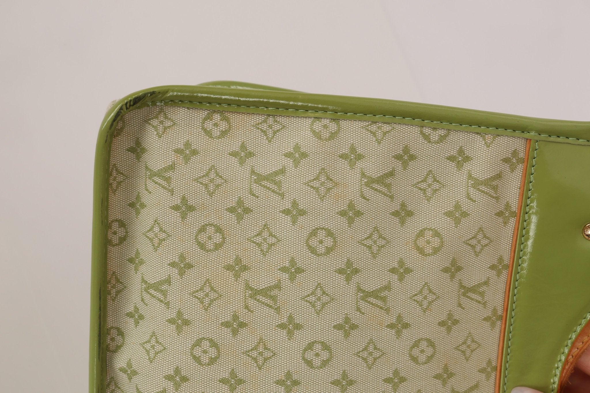 Louis Vuitton Green Monogram Mini Lin Sac Kathleen Bag - FashioNica