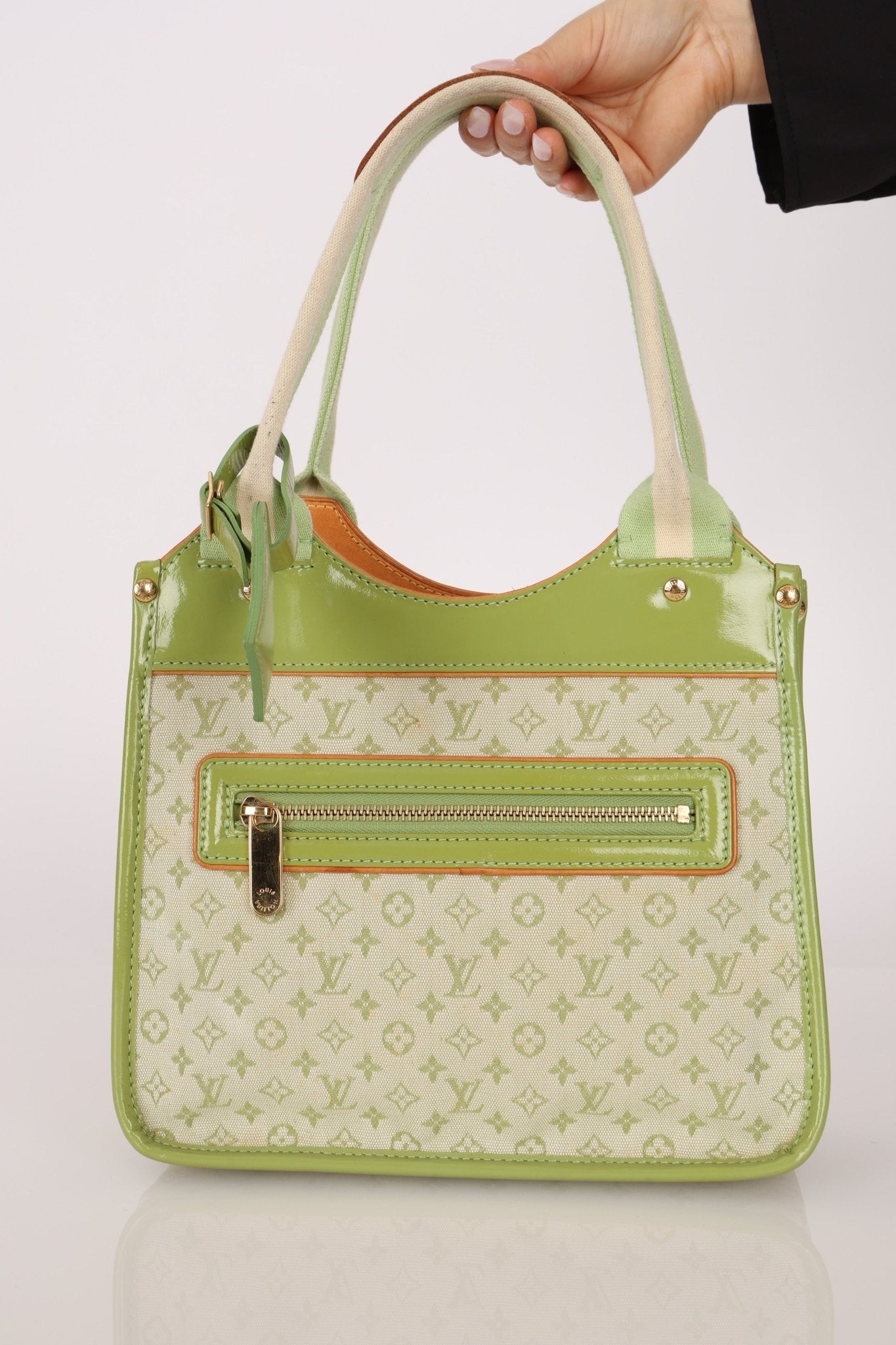 Louis Vuitton Green Monogram Mini Lin Sac Kathleen Bag - FashioNica